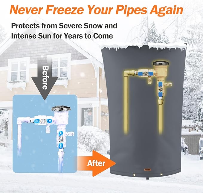 TOHONFOO Backflow Preventer Pipe Insulation Cover - Image 3