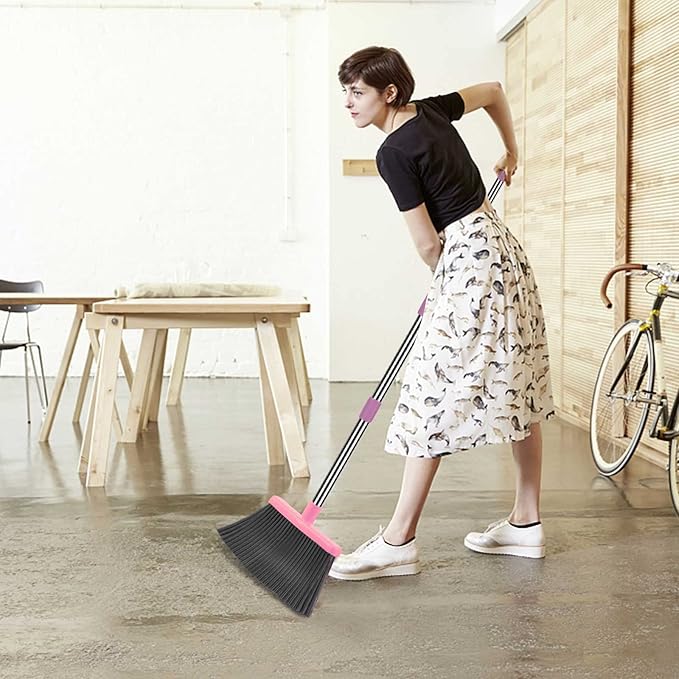 kelamayi Broom and Dustpan Set for Home, Indoor&Outdoor Sweeping, Stand Up - Image 5