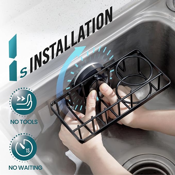 TAILI 4-in-1 Sponge Holder for Kitchen Sink - Image 2