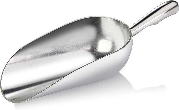 New Star Foodservice 34523 One-Piece Cast Aluminum Round Bottom Bar Ice Flour - Image 3