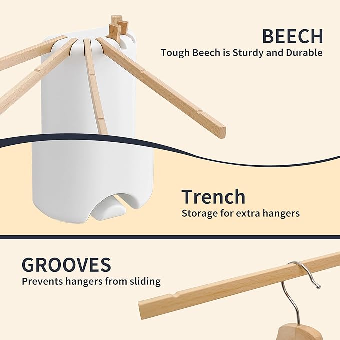Wall Mounted Clothes Drying Rack Tripod, Foldable Drying Rack, Wall Mounted - Image 3