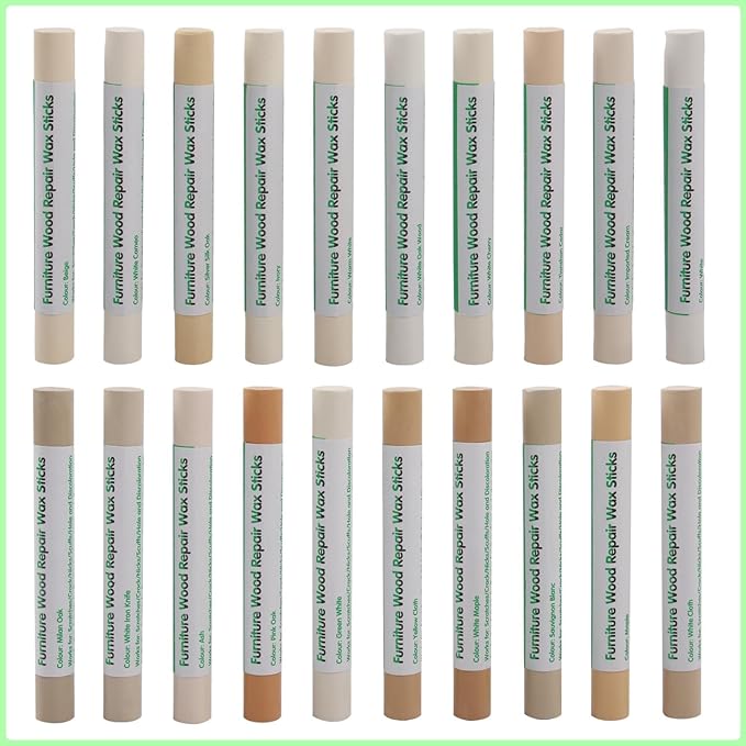 Furniture Markers Touch Up, 20 Colors Wood Filler Sticks, Wood Wax Crayons - Image 8