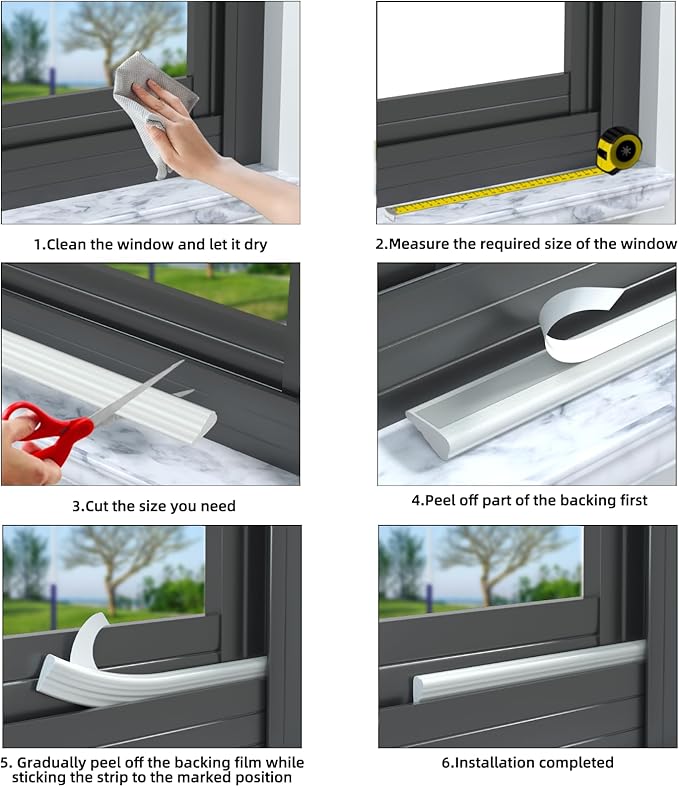 2 Pack*16.4 Ft Weather Stripping Seal Strip - Image 6