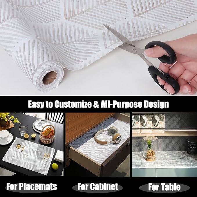 Shelf Liners for Kitchen Cabinets, 16IN x 10FT Non Adhesive and Strong Non-Slip - Image 5