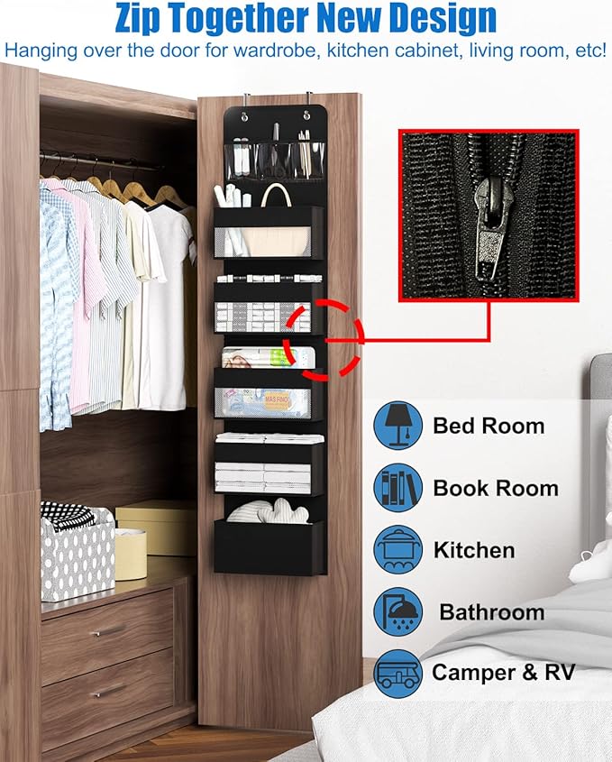 Over Door Organizer, 6 Shelf Camper Storage - Image 5