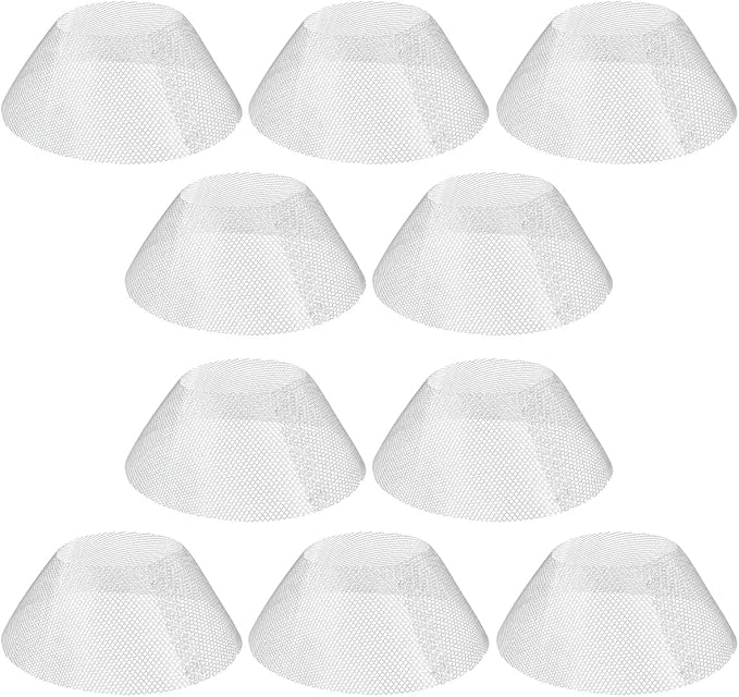 10 Pcs Round Range Hood Filters Filter Replacement Grease Net by YOLUFER