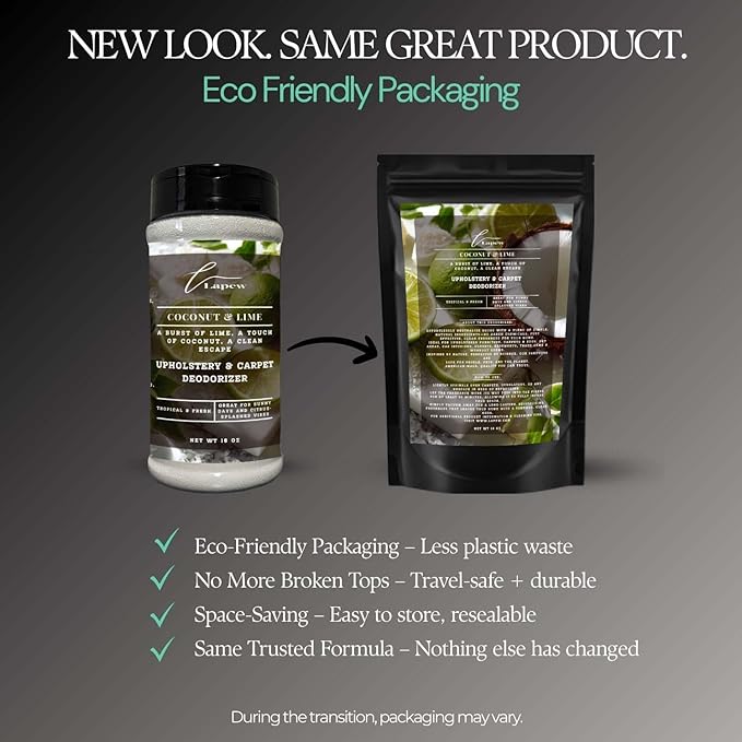 Coconut & Lime Carpet Freshener Powder: Powerful Odor Eliminator - Image 2