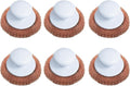 LOLA Copper Mesh Scouring Pad w/Comfort Knob, 6 Pack, Heavy Duty Cleaning Pads by LolaProducts