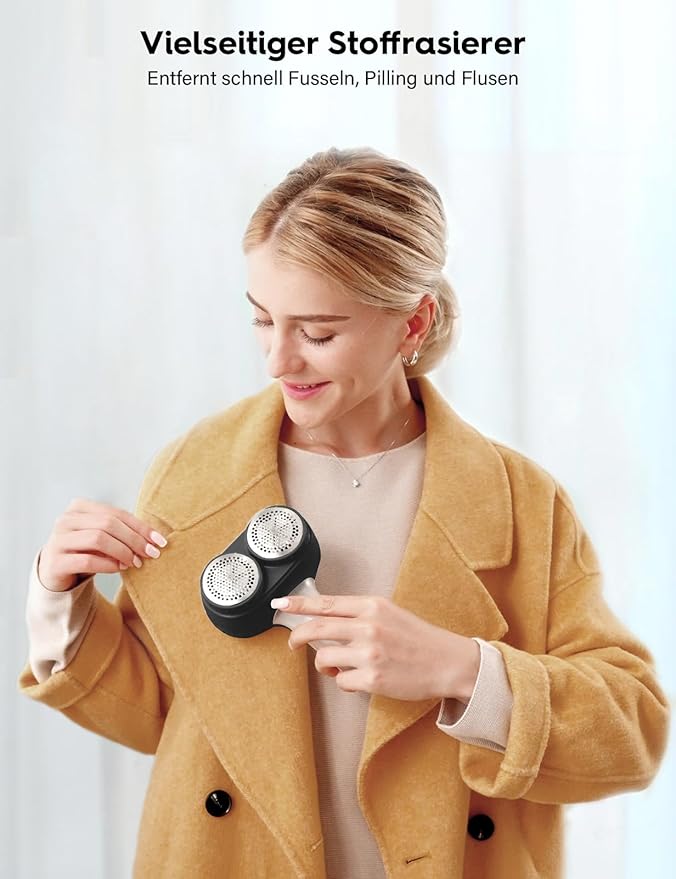 VASSON Fabric Shaver, Electric Lint Remover, Rechargeable Lint Shaver, Sweater - Image 6