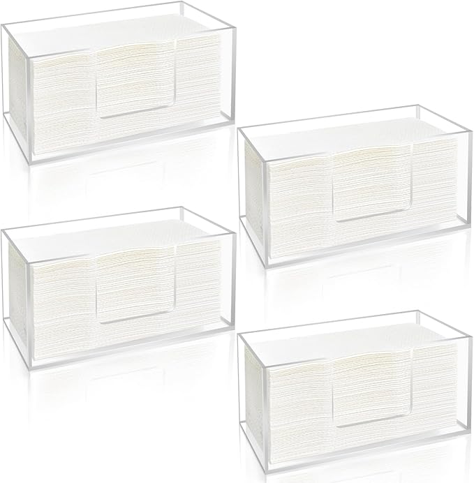 4Pack Acrylic Paper Towel Dispenser, Napkin Holder by Unknown