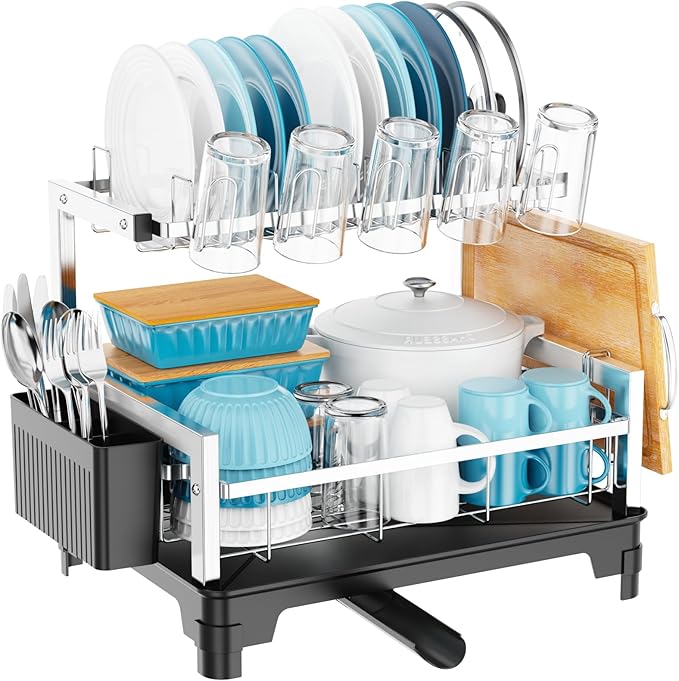 GSlife Dish Drying Rack for Kitchen Counter by GSlife