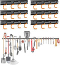 3-H 6×16" All Metal Garden Tool Organizer, Garage Tool Organizer, Broom Holder by 3-H
