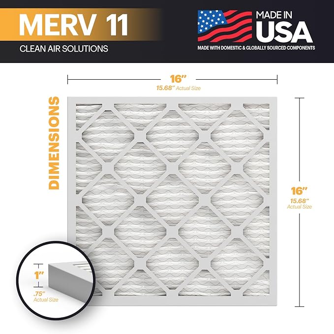 BNX TruFilter 16x16x1 Air Filter MERV 11 - Image 2