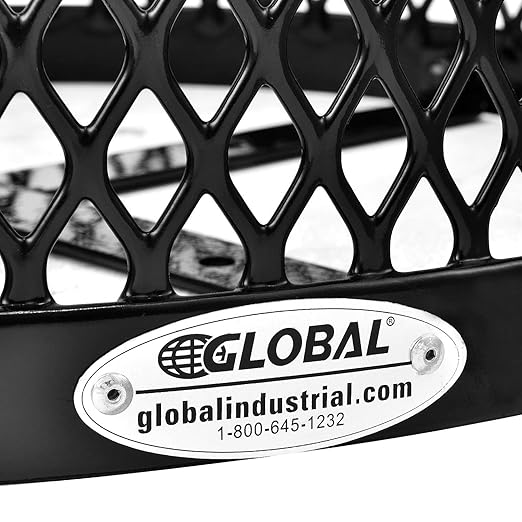 Global Industrial Outdoor Diamond Steel Trash Can - Image 6