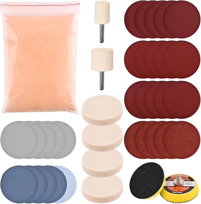 EMVANV Glass Polishing Kit, Deep Scratch Window Repair Tool, Window Windscreen - Image 3