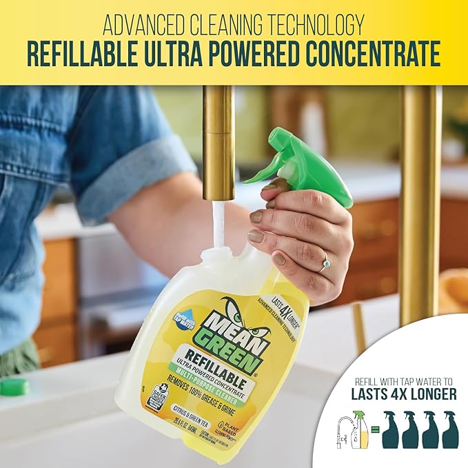 Mean Green Refillable Ultra Powered CONCENTRATE Multi Purpose Cleaner, Citrus & - Image 2