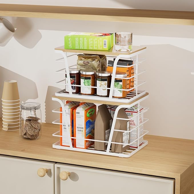 Extra Large 2 Pack Stackable Pantry Organizers - Image 7