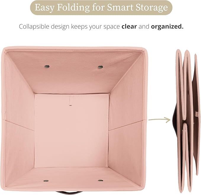 DECOMOMO Storage Cubes, Fabric Organizer Bins - Image 5