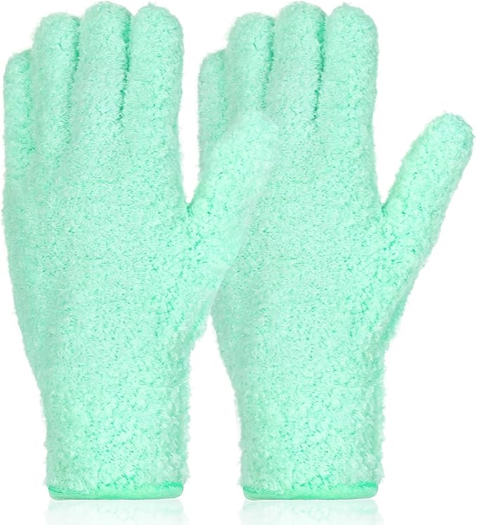 Ouligay Microfiber Gloves for Plant Dusting, Reusable Washable Micro Fiber by Ouligay