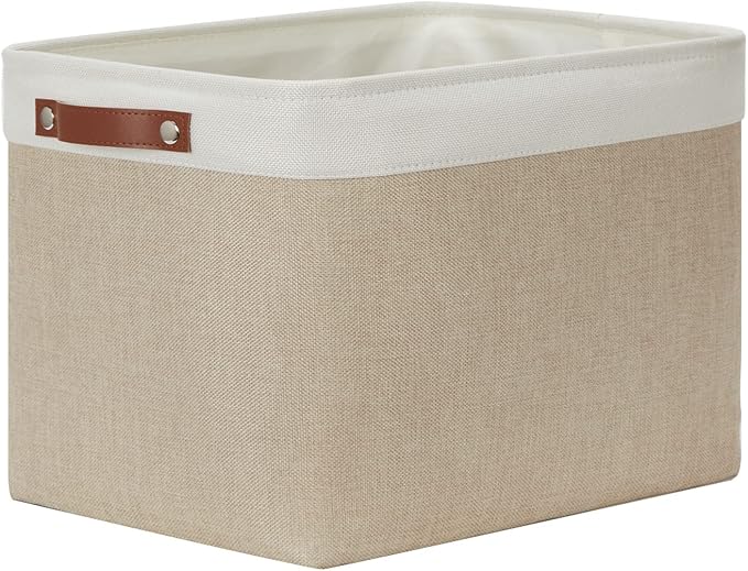DULLEMELO Storage Baskets Large 16"x12"x12" Tall Rectangular Baskets Fabric by DULLEMELO