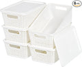 Plastic Storage Baskets With Lid, Storage Bins by Unknown