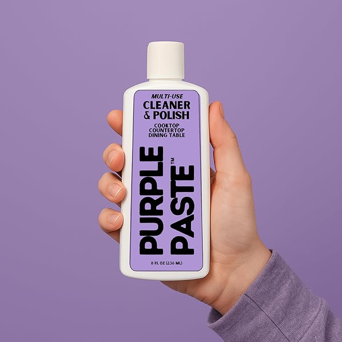 Purple Paste Multi-Surface Cleaner & Polish, Made in USA, 8oz Bottle - Image 2
