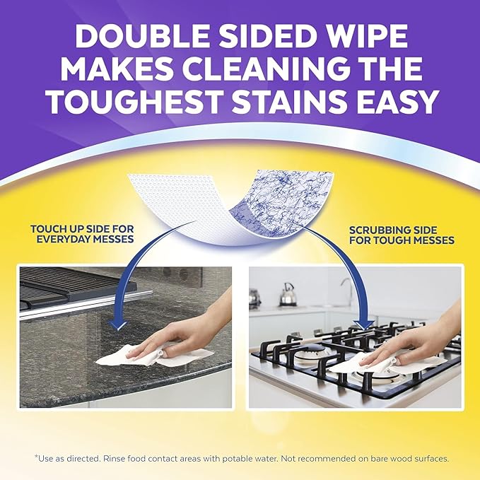 Lysol Dual Action Disinfectant Wipes, Dorm Room Essentials, Citrus Scent - Image 6