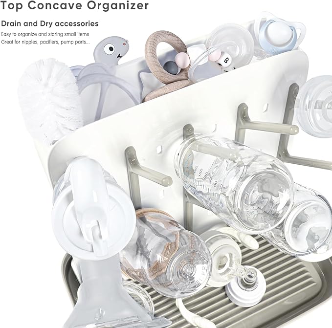 Termichy Baby Bottle Drying Rack: Large Vertical Bottle Dryer Rack Holder - Image 4