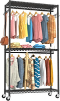 Clothes Rack, Clothing Racks for Hanging Clothes, 3 Tiers Adjustable Garment by VyGrow