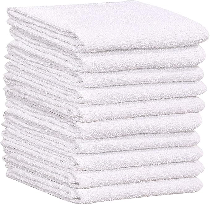 GOLD TEXTILES 36 PC New Cotton Blend White Restaurant Bar Mops Kitchen Towels - Image 5
