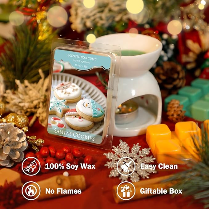 SCENTORINI Christmas Wax Melts, Wax Cubes Strong Scent 12 Pack, Scented Wax - Image 6