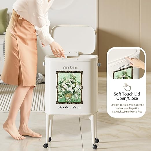 MRBIN Metal Kitchen Trash Can - Image 4