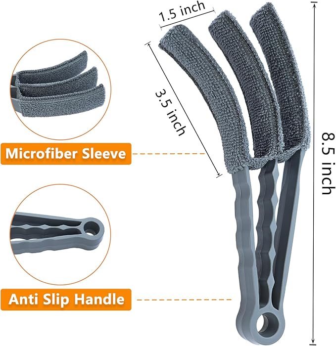 Microfiber Feather Duster, Window Blind Duster Brush, Blind Cleaner Tools - Image 2