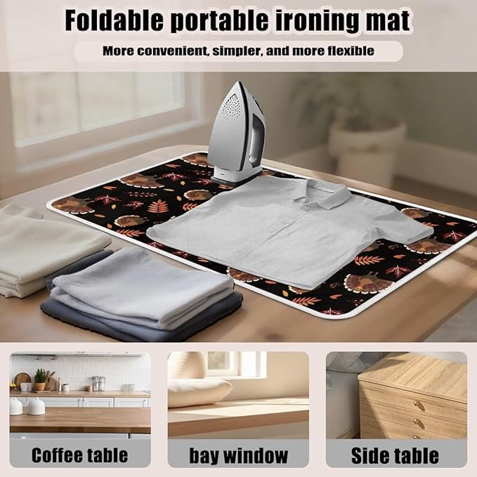 Cute Ironing Mat for Table top Washer, Countertop, Turkey Portable Iron Pad - Image 6