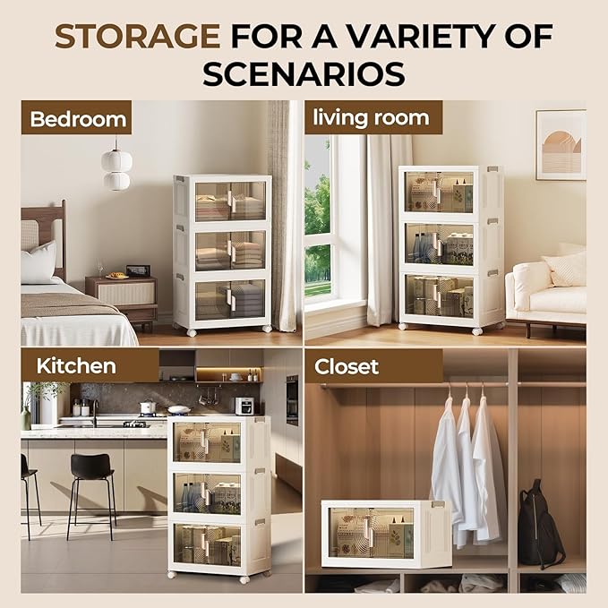 Elegant 4 Tiers Stackable Storage Bins - Image 7