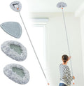 Wall Cleaner Mop with 82" Long Handled Baseboard Cleaner Tool with 3 by TrueYee