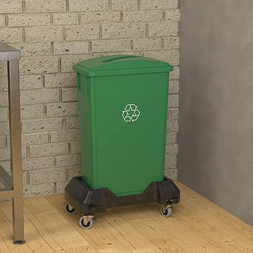23 Gallon Green Recycle Slim Jim Trash Can - Image 4