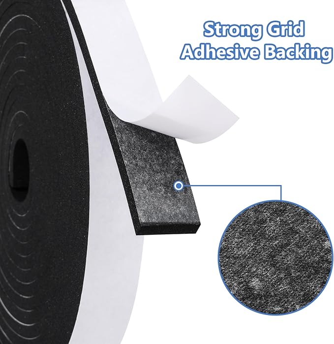 Weather Stripping Door Seal Strip- 2 Inch X 1/4 Inch X 16Feet, Strong Adhesive - Image 3