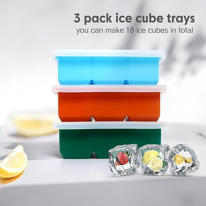 Silicone Ice Cube Trays 3 Pack - Image 5