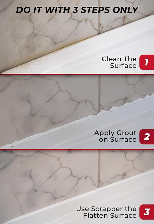 Tile Grout Repair, Grout Filler Tube Repair Kit, Tile Grout Paint, Grout Sealer - Image 7