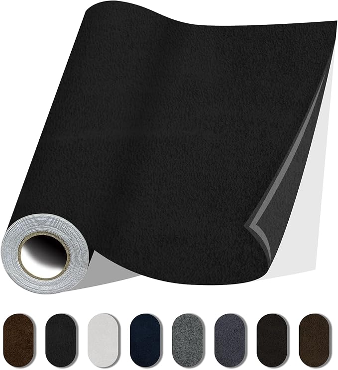 Fabric Repair Patches, 17X158 Inch Self-Adhesive Suede Patches Tape Durable by Lifeshoon