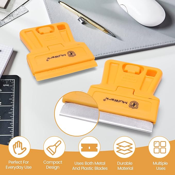 MulWark Razor Blade Tool Set, Window Cleaner, Glass Tool, Oven Cleaner - Image 4