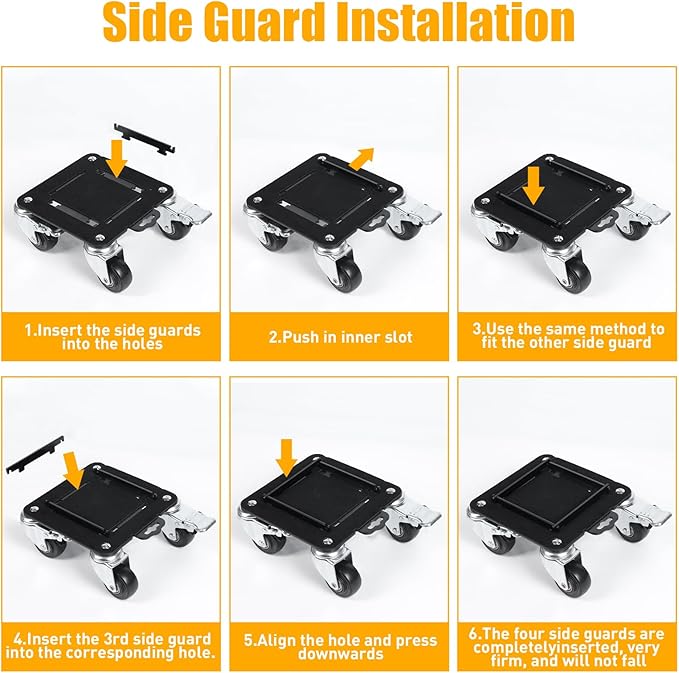 Furniture Movers with 4 Wheels, Heavy Duty Furniture Lift Mover Tool Set with - Image 4
