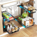 Under Sink Organizer, 2 Tier Under Sink Organizers and Storage, Metal Slide out by ZMJESSNIA