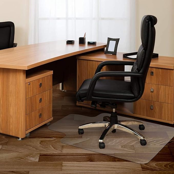 Azadx Office Chair Mat for Hardwood Floor 36 x 48'', Office Mat Plastic - Image 2