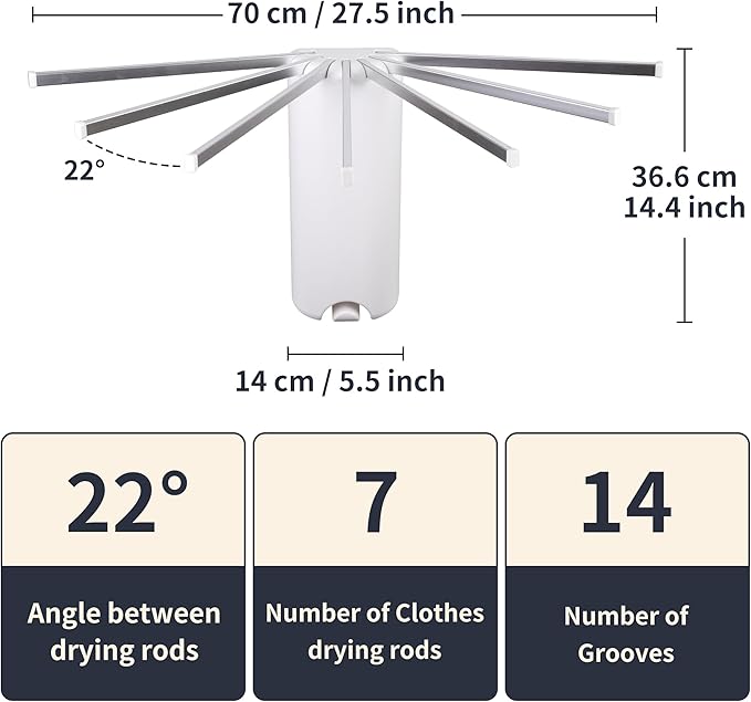 Wall Mounted Clothes Drying Rack Tripod, Foldable Drying Rack, Wall Mounted - Image 2