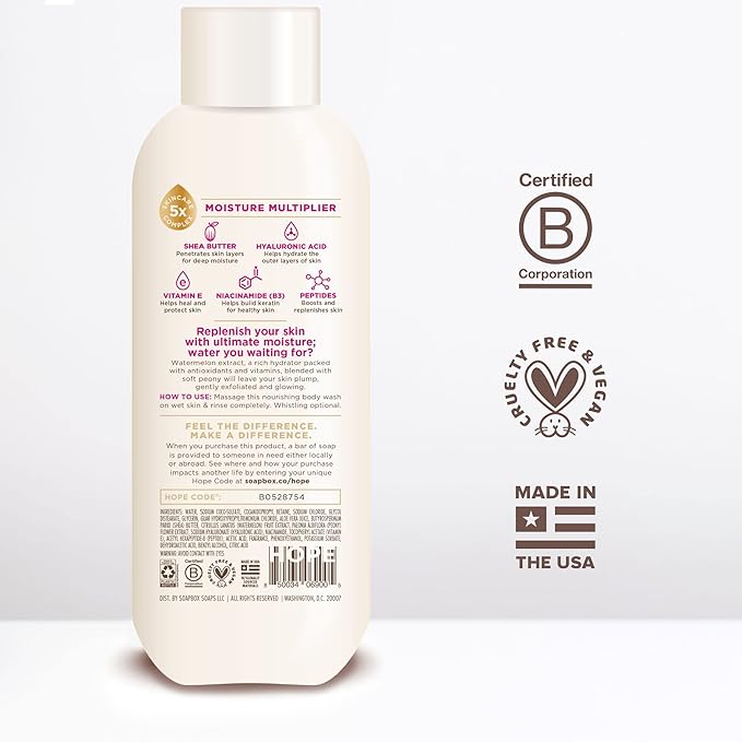 Soapbox Body Wash, Watermelon + Peony Body Wash - Image 4
