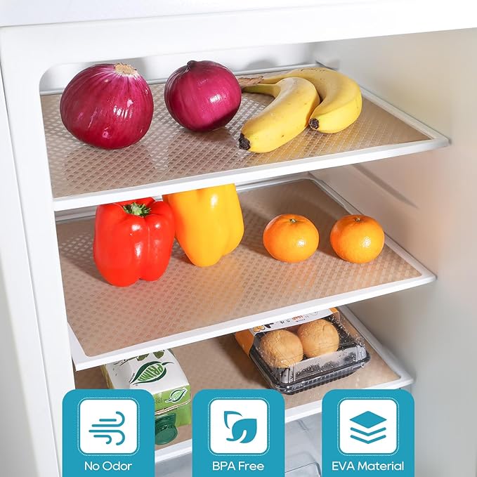 Shelf Liners for Kitchen Cabinets Refrigerator Liners Waterproof & Oil-Proof - Image 2