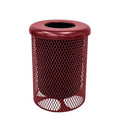 COATEDOUTDOORFURNITURE RFT-BUR Heavy Duty 32 Gallon Round Trash Receptacle by CoatedOutdoorFurniture