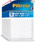 Filtrete 20x25x1 AC Furnace Air Filter, MERV 13, MPR 1900, Premium Allergen by Filtrete